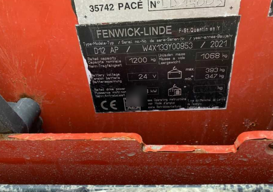 Linde D12AP - Stohovací vozík: obrázek 4 Linde D12AP - Stohovací vozík: obrázek 4