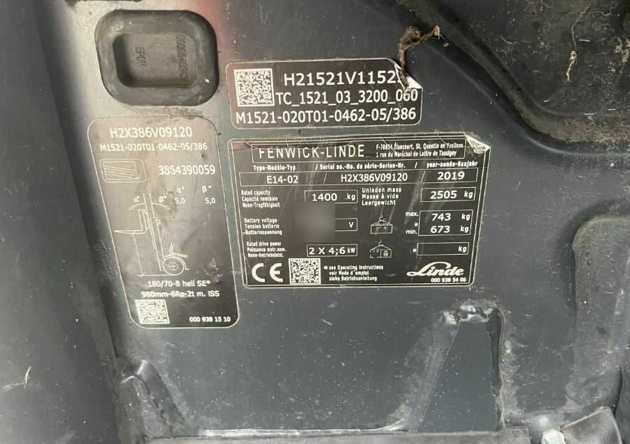 Linde E14-02 - Elektrický vysokozdvižný vozík: obrázek 4 Linde E14-02 - Elektrický vysokozdvižný vozík: obrázek 4