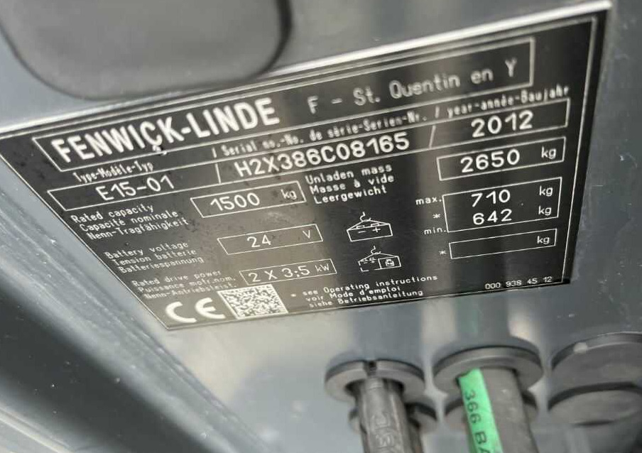 Linde E15-01 - Elektrický vysokozdvižný vozík: obrázek 4 Linde E15-01 - Elektrický vysokozdvižný vozík: obrázek 4