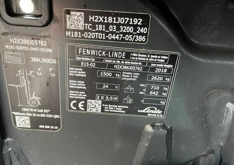 Linde E15-02 - Elektrický vysokozdvižný vozík: obrázek 4 Linde E15-02 - Elektrický vysokozdvižný vozík: obrázek 4