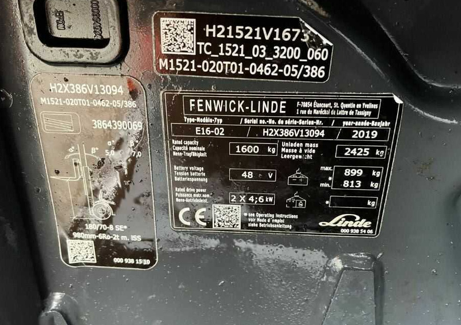 Linde E16-02 - Elektrický vysokozdvižný vozík: obrázek 4 Linde E16-02 - Elektrický vysokozdvižný vozík: obrázek 4