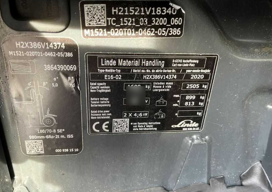 Linde E16-02 - Elektrický vysokozdvižný vozík: obrázek 4 Linde E16-02 - Elektrický vysokozdvižný vozík: obrázek 4