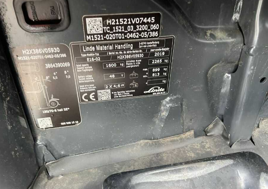 Linde E16-02 - Elektrický vysokozdvižný vozík: obrázek 4 Linde E16-02 - Elektrický vysokozdvižný vozík: obrázek 4