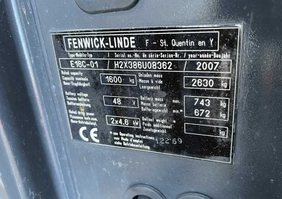 Linde E16C-01 - Elektrický vysokozdvižný vozík: obrázek 4 Linde E16C-01 - Elektrický vysokozdvižný vozík: obrázek 4