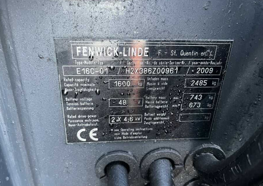 Linde E16C-01 - Elektrický vysokozdvižný vozík: obrázek 4 Linde E16C-01 - Elektrický vysokozdvižný vozík: obrázek 4