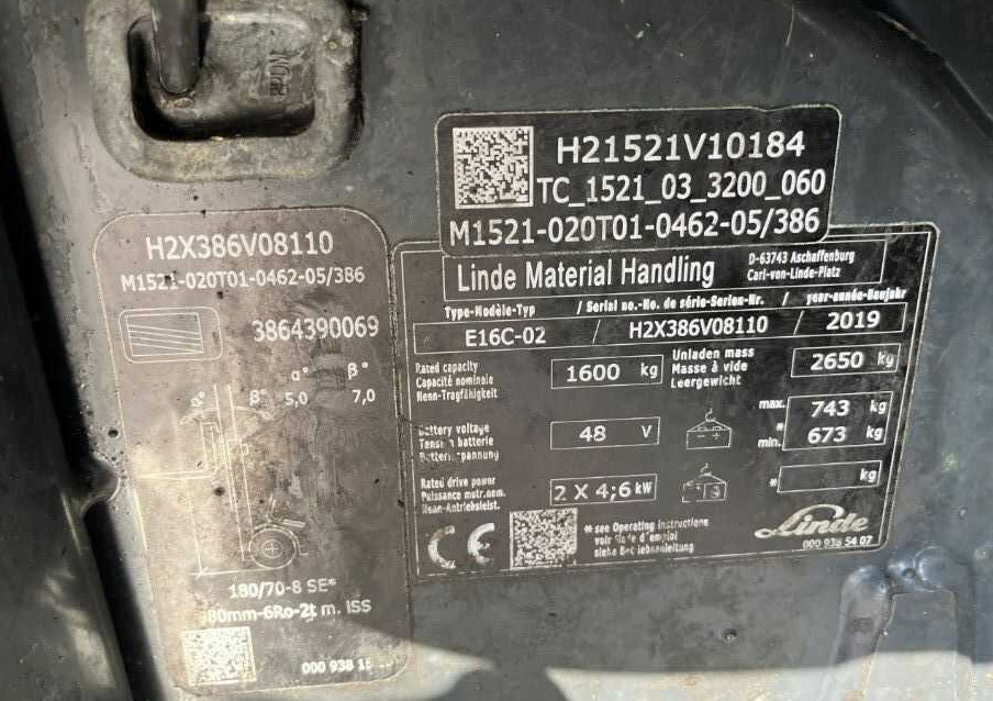 Linde E16C-02 - Elektrický vysokozdvižný vozík: obrázek 4 Linde E16C-02 - Elektrický vysokozdvižný vozík: obrázek 4