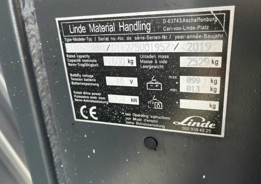 Linde E16C - Elektrický vysokozdvižný vozík: obrázek 4 Linde E16C - Elektrický vysokozdvižný vozík: obrázek 4