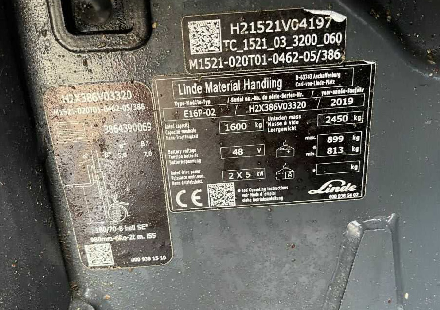 Linde E16P-02 - Elektrický vysokozdvižný vozík: obrázek 4 Linde E16P-02 - Elektrický vysokozdvižný vozík: obrázek 4