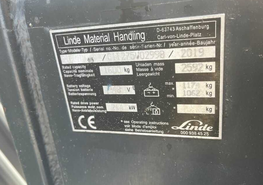 Linde E16PH - Elektrický vysokozdvižný vozík: obrázek 4 Linde E16PH - Elektrický vysokozdvižný vozík: obrázek 4