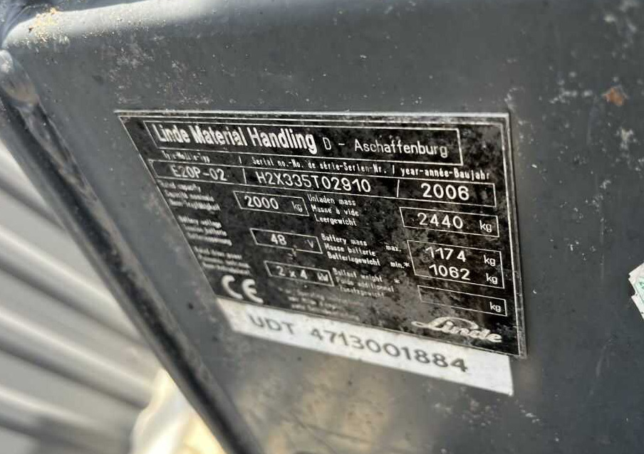 Linde E20P-02 - Elektrický vysokozdvižný vozík: obrázek 4 Linde E20P-02 - Elektrický vysokozdvižný vozík: obrázek 4