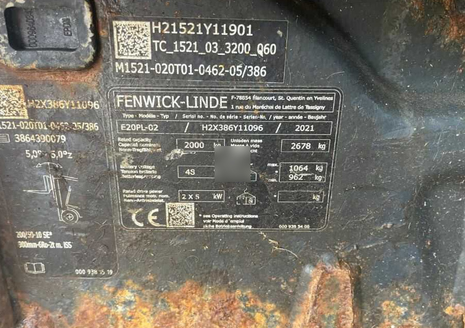 Linde E20PL-02 - Elektrický vysokozdvižný vozík: obrázek 4 Linde E20PL-02 - Elektrický vysokozdvižný vozík: obrázek 4