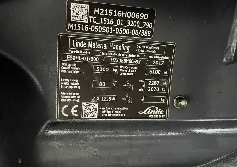 Linde E50HL-01/600 - Elektrický vysokozdvižný vozík: obrázek 4 Linde E50HL-01/600 - Elektrický vysokozdvižný vozík: obrázek 4