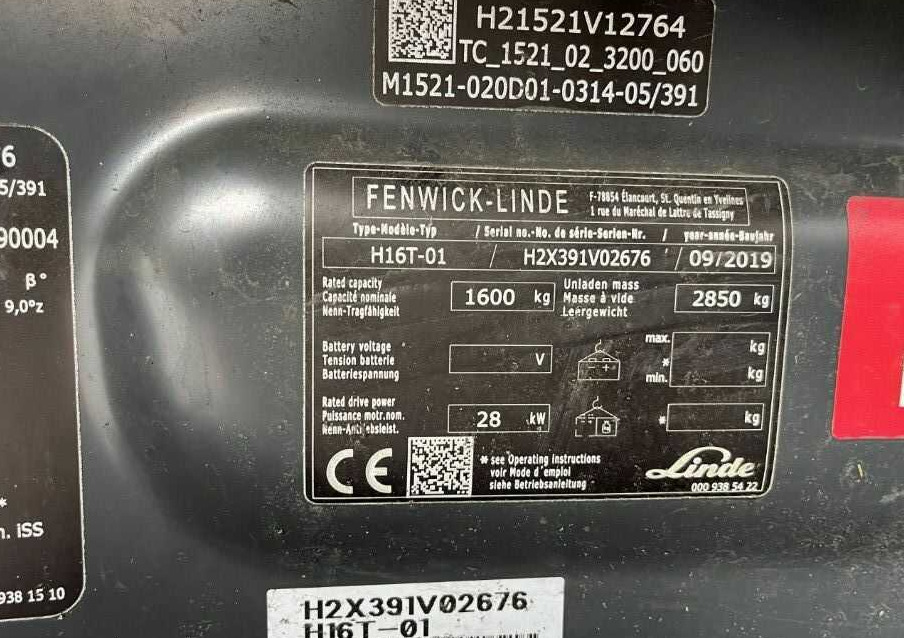 Linde H16T-01 - Plynový vysokozdvižný vozík: obrázek 4 Linde H16T-01 - Plynový vysokozdvižný vozík: obrázek 4
