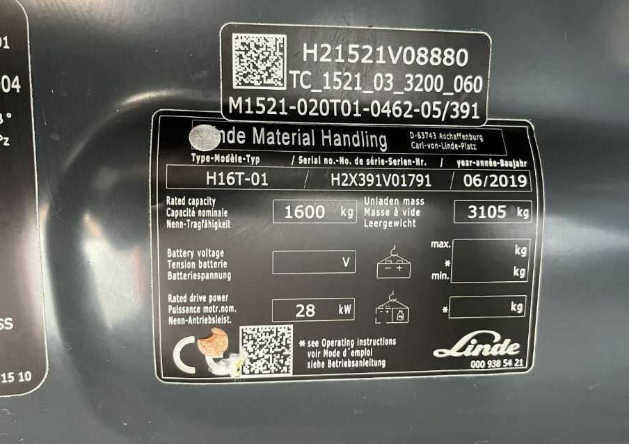 Linde H16T-01 - Plynový vysokozdvižný vozík: obrázek 4 Linde H16T-01 - Plynový vysokozdvižný vozík: obrázek 4