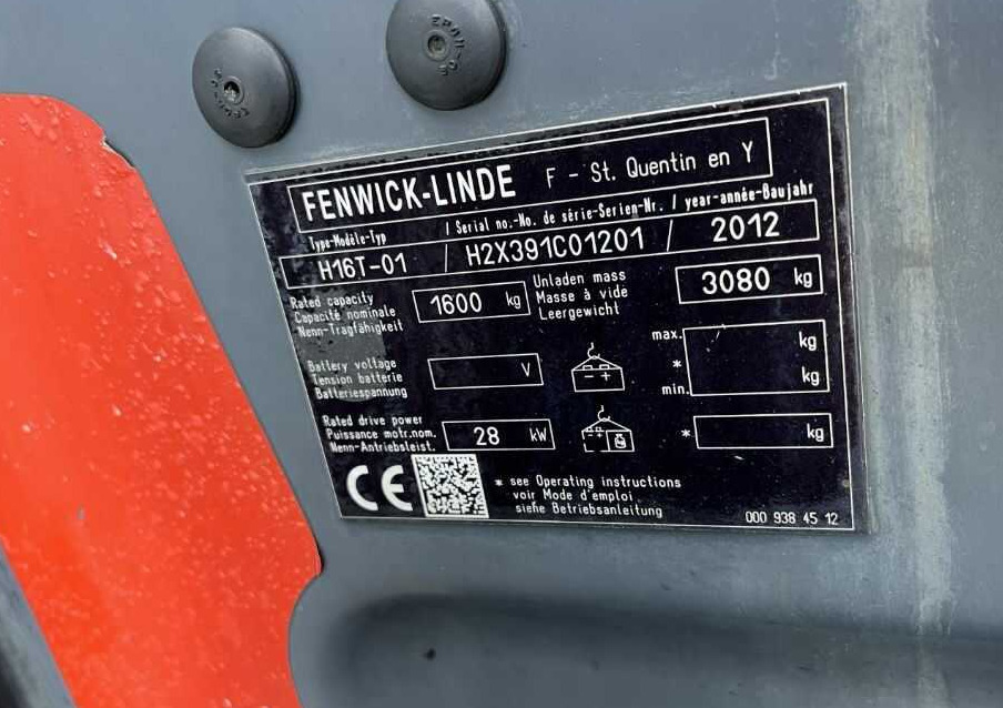 Linde H16T-01 - Plynový vysokozdvižný vozík: obrázek 4 Linde H16T-01 - Plynový vysokozdvižný vozík: obrázek 4