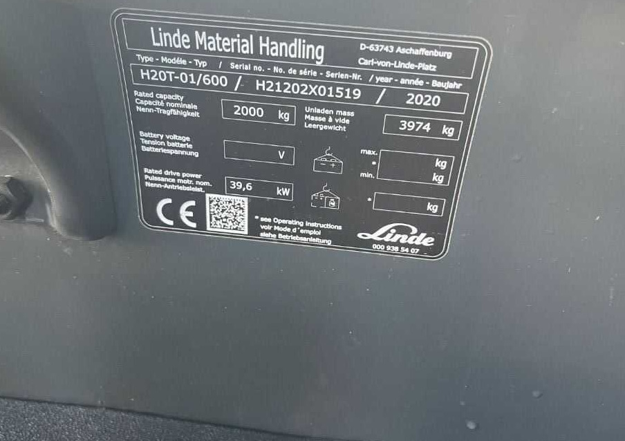 Linde H20T-01/600 - Plynový vysokozdvižný vozík: obrázek 4 Linde H20T-01/600 - Plynový vysokozdvižný vozík: obrázek 4