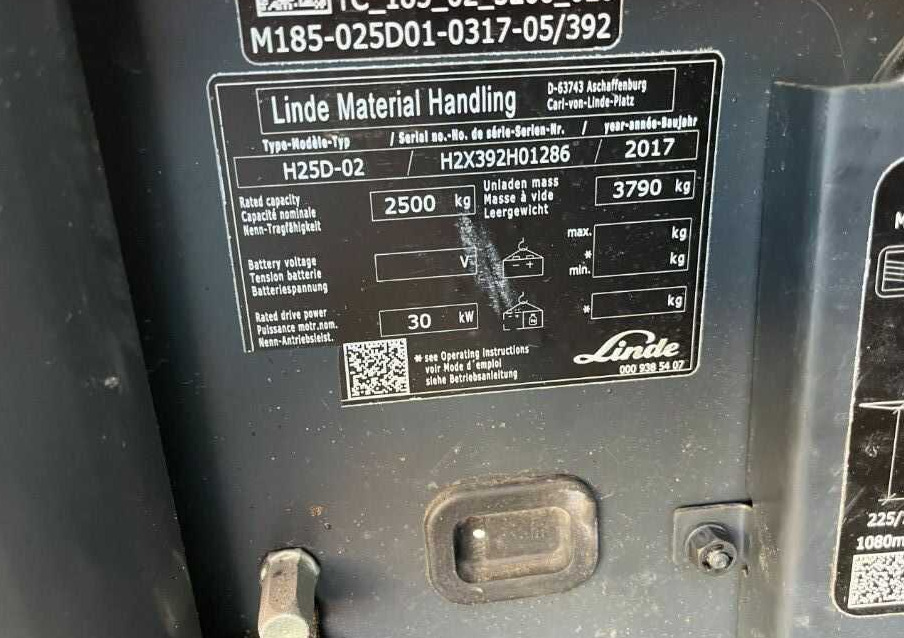 Linde H25D-02 - Dieselový vysokozdvižný vozík: obrázek 4 Linde H25D-02 - Dieselový vysokozdvižný vozík: obrázek 4