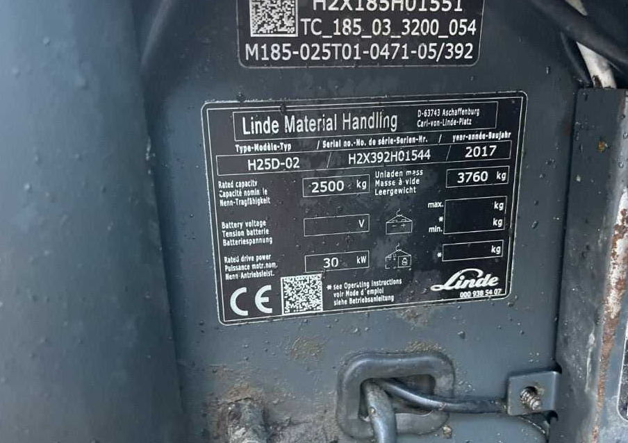 Linde H25D-02 - Dieselový vysokozdvižný vozík: obrázek 4 Linde H25D-02 - Dieselový vysokozdvižný vozík: obrázek 4