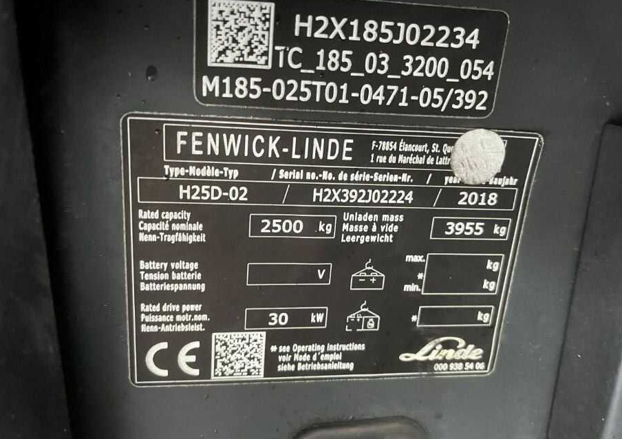 Linde H25D-02 - Dieselový vysokozdvižný vozík: obrázek 4 Linde H25D-02 - Dieselový vysokozdvižný vozík: obrázek 4