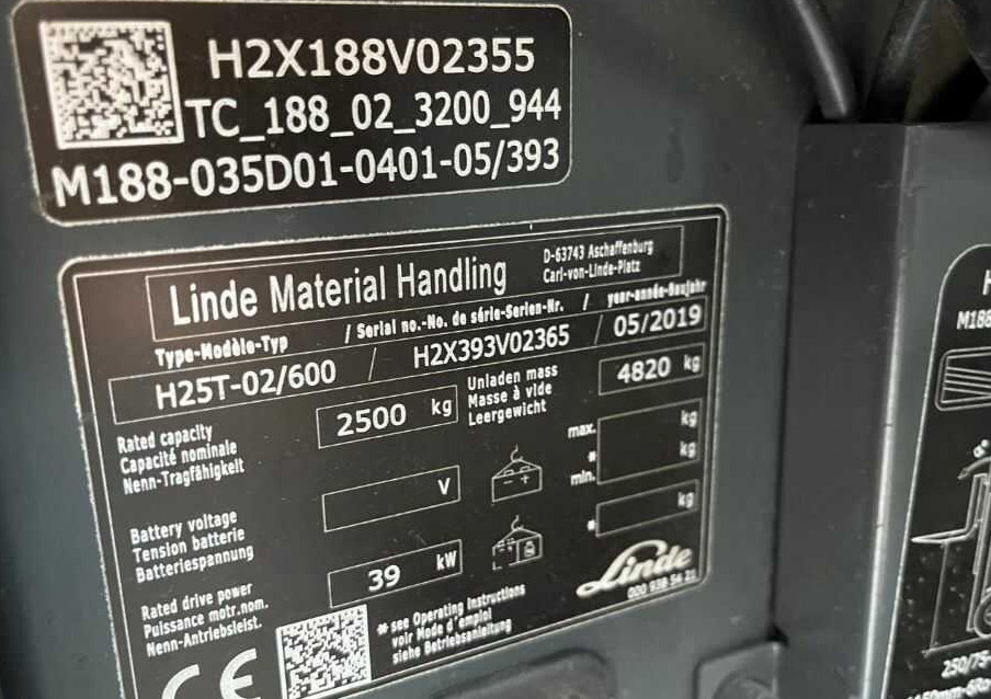 Linde H25T-02/600 - Plynový vysokozdvižný vozík: obrázek 4 Linde H25T-02/600 - Plynový vysokozdvižný vozík: obrázek 4