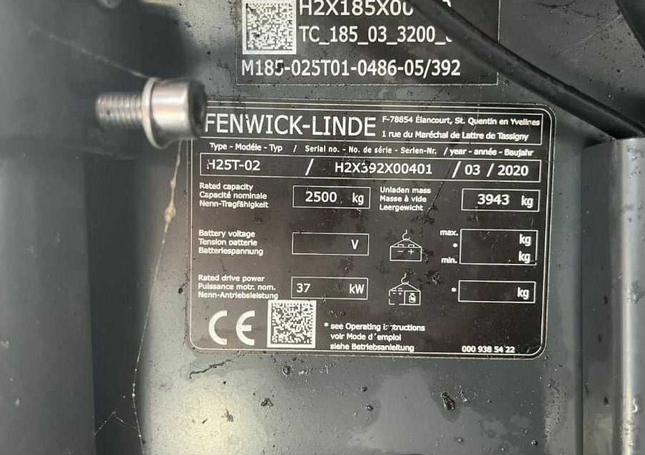 Linde H25T-02 - Plynový vysokozdvižný vozík: obrázek 4 Linde H25T-02 - Plynový vysokozdvižný vozík: obrázek 4