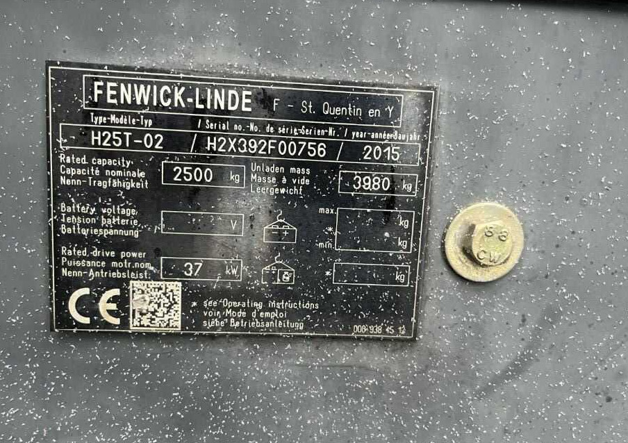 Linde H25T-02 - Plynový vysokozdvižný vozík: obrázek 2 Linde H25T-02 - Plynový vysokozdvižný vozík: obrázek 2