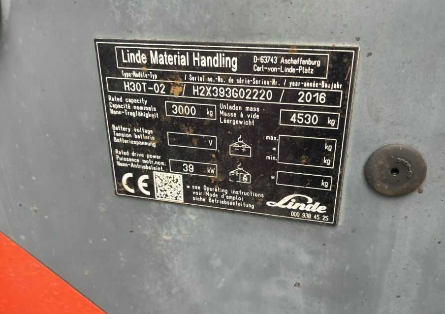 Linde H30T-02 - Plynový vysokozdvižný vozík: obrázek 4 Linde H30T-02 - Plynový vysokozdvižný vozík: obrázek 4