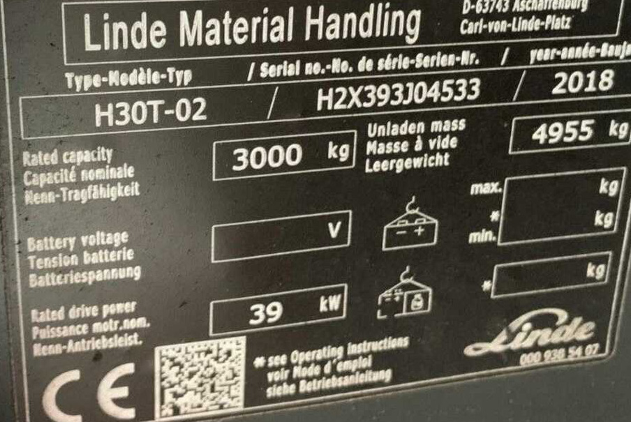 Linde H30T-02 - Plynový vysokozdvižný vozík: obrázek 4 Linde H30T-02 - Plynový vysokozdvižný vozík: obrázek 4