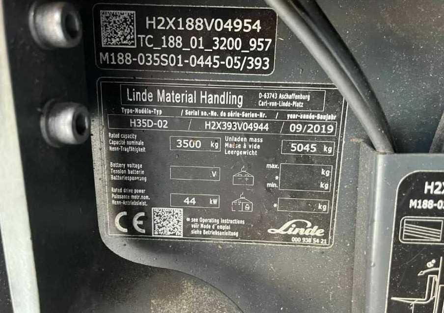 Linde H35D-02 - Dieselový vysokozdvižný vozík: obrázek 4 Linde H35D-02 - Dieselový vysokozdvižný vozík: obrázek 4
