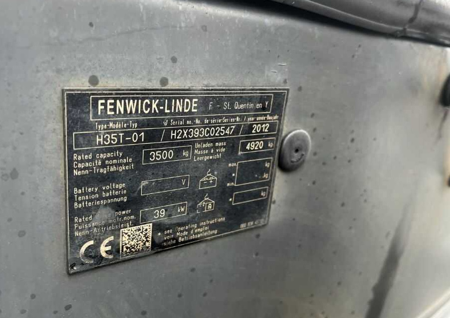 Linde H35T-01 - Plynový vysokozdvižný vozík: obrázek 4 Linde H35T-01 - Plynový vysokozdvižný vozík: obrázek 4