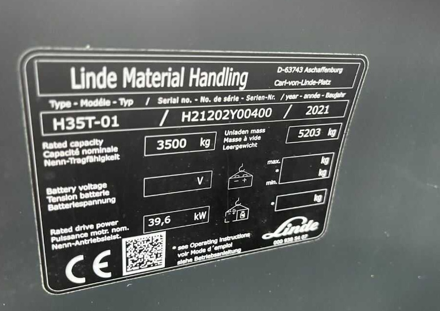 Linde H35T-01 - Plynový vysokozdvižný vozík: obrázek 4 Linde H35T-01 - Plynový vysokozdvižný vozík: obrázek 4