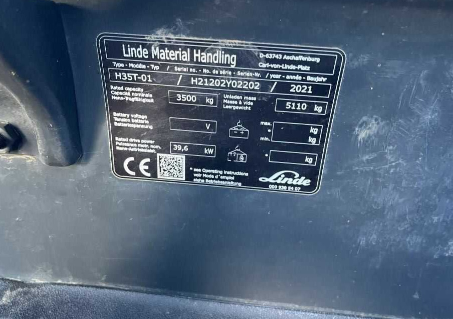 Linde H35T-01 - Plynový vysokozdvižný vozík: obrázek 4 Linde H35T-01 - Plynový vysokozdvižný vozík: obrázek 4