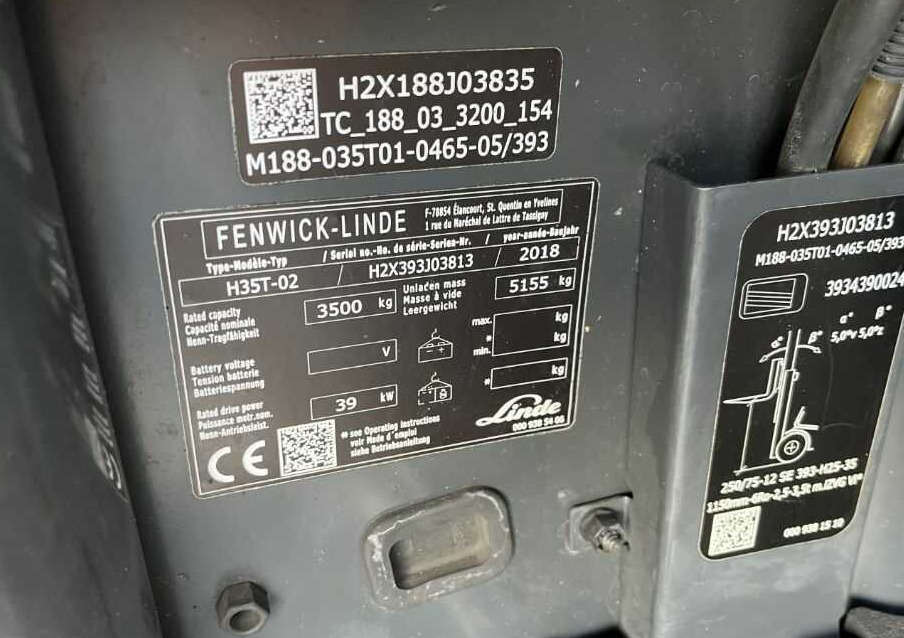 Linde H35T-02 - Plynový vysokozdvižný vozík: obrázek 4 Linde H35T-02 - Plynový vysokozdvižný vozík: obrázek 4