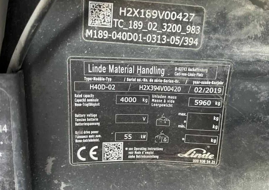 Linde H40D-01 - Dieselový vysokozdvižný vozík: obrázek 3 Linde H40D-01 - Dieselový vysokozdvižný vozík: obrázek 3