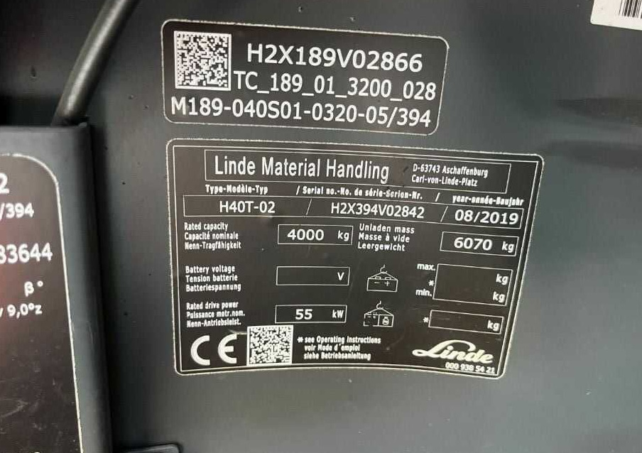 Linde H40T-02 - Plynový vysokozdvižný vozík: obrázek 4 Linde H40T-02 - Plynový vysokozdvižný vozík: obrázek 4