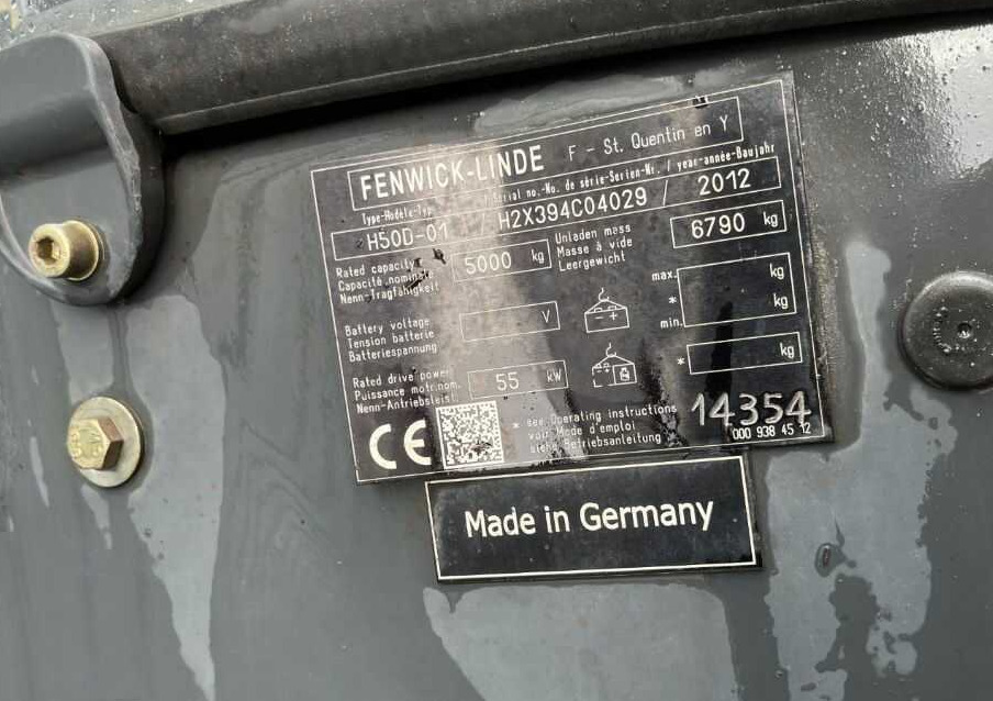 Linde H50D-01 - Dieselový vysokozdvižný vozík: obrázek 4 Linde H50D-01 - Dieselový vysokozdvižný vozík: obrázek 4