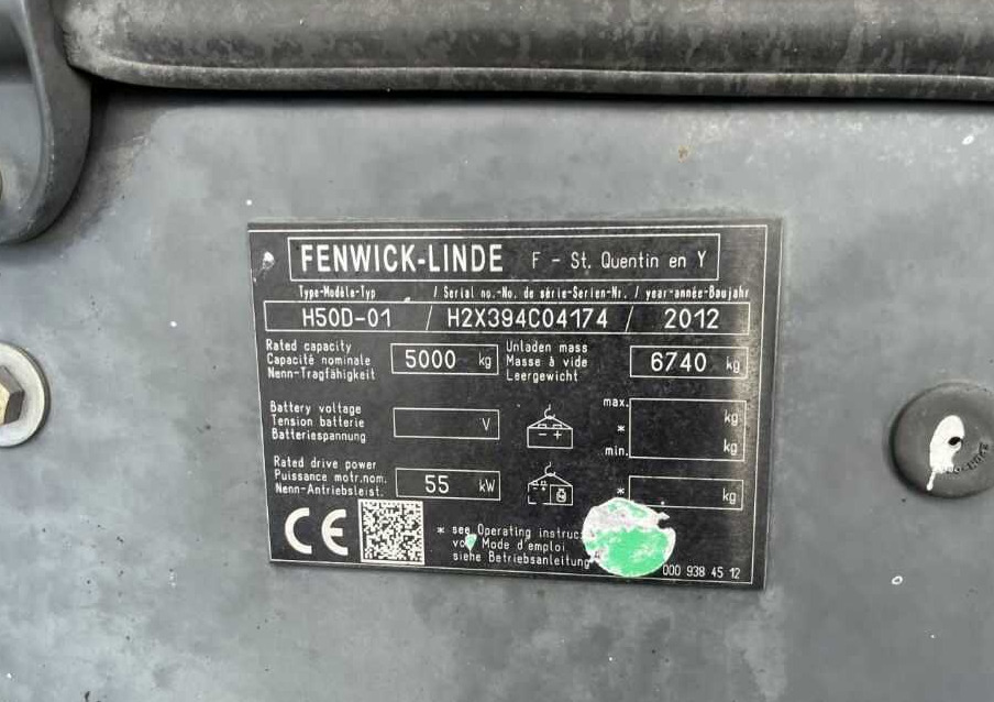Linde H50D-01 - Dieselový vysokozdvižný vozík: obrázek 4 Linde H50D-01 - Dieselový vysokozdvižný vozík: obrázek 4