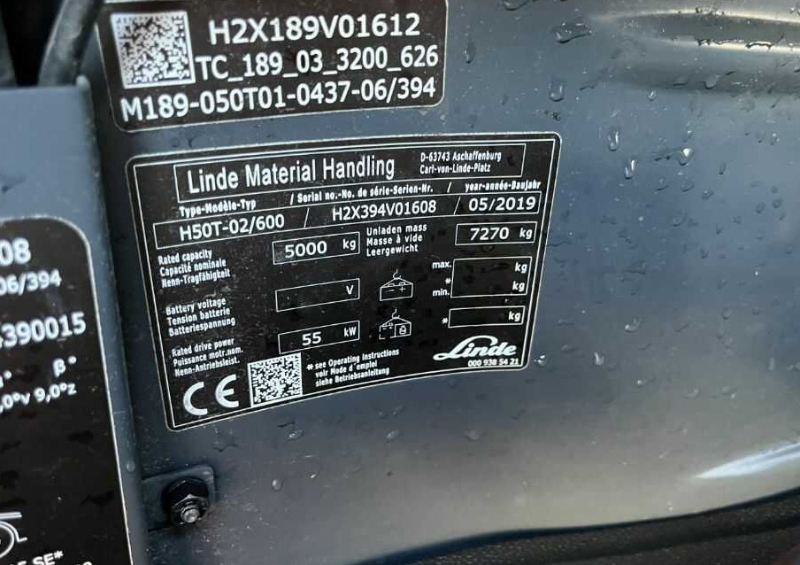 Linde H50T-02/600 - Plynový vysokozdvižný vozík: obrázek 4 Linde H50T-02/600 - Plynový vysokozdvižný vozík: obrázek 4