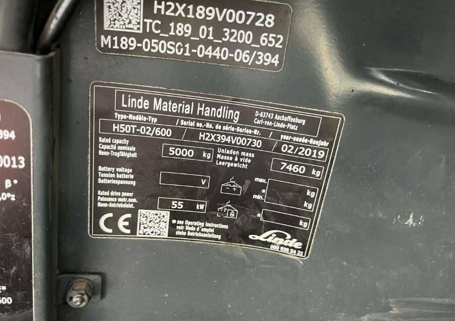 Linde H50T-02/600 - Plynový vysokozdvižný vozík: obrázek 4 Linde H50T-02/600 - Plynový vysokozdvižný vozík: obrázek 4