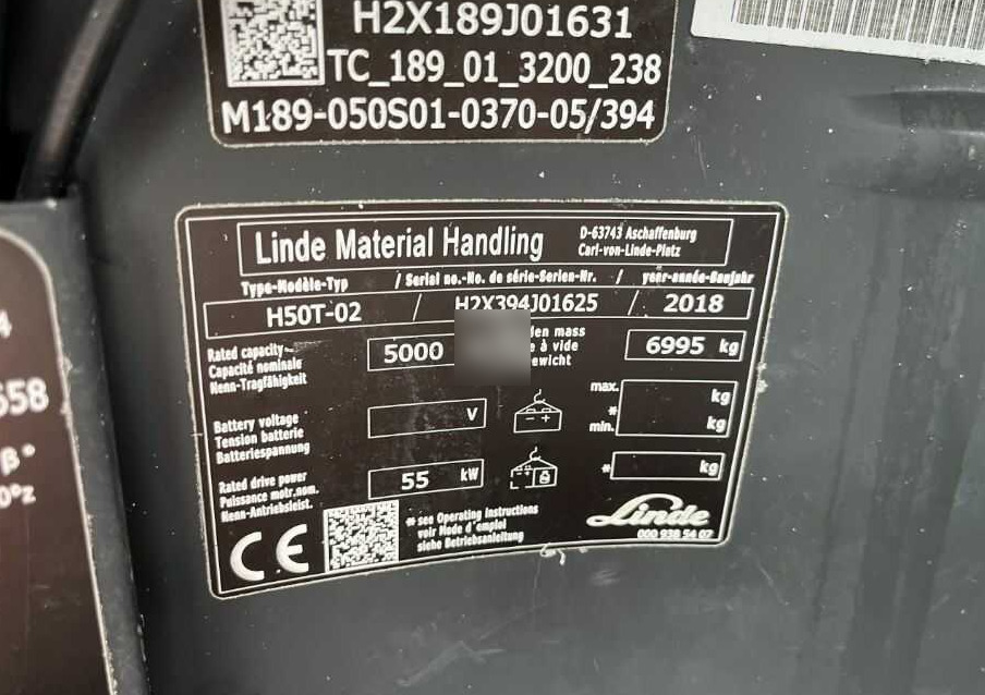 Linde H50T-02 - Plynový vysokozdvižný vozík: obrázek 4 Linde H50T-02 - Plynový vysokozdvižný vozík: obrázek 4