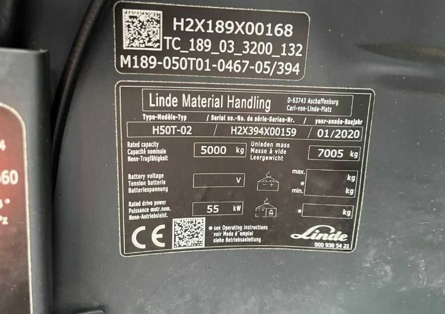 Linde H50T-02 - Plynový vysokozdvižný vozík: obrázek 4 Linde H50T-02 - Plynový vysokozdvižný vozík: obrázek 4