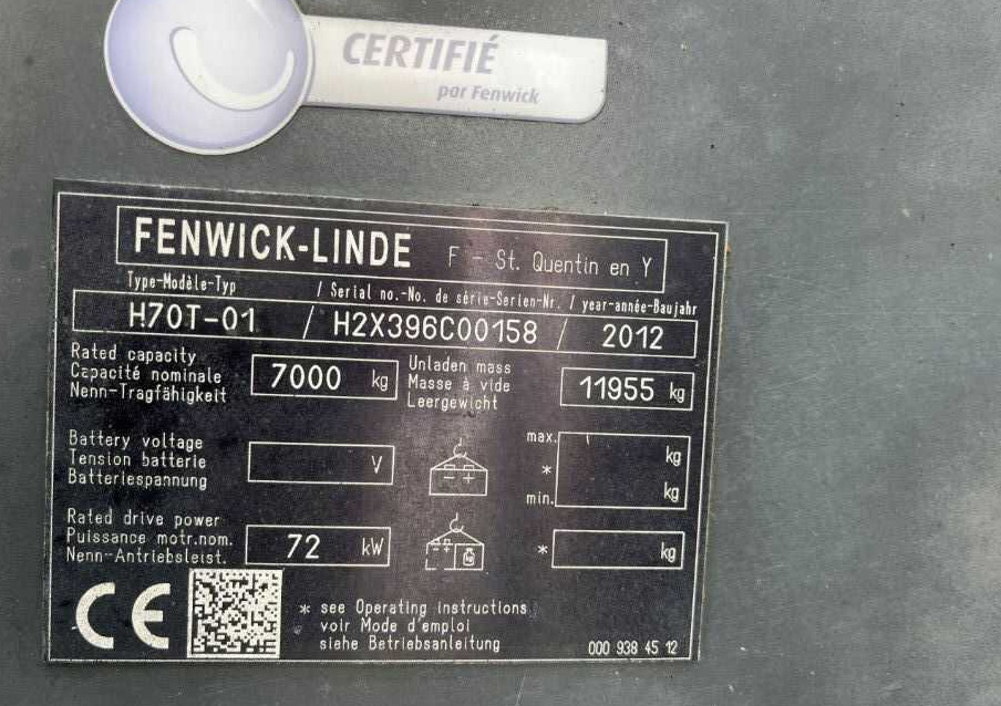 Linde H70T-01 - Plynový vysokozdvižný vozík: obrázek 4 Linde H70T-01 - Plynový vysokozdvižný vozík: obrázek 4
