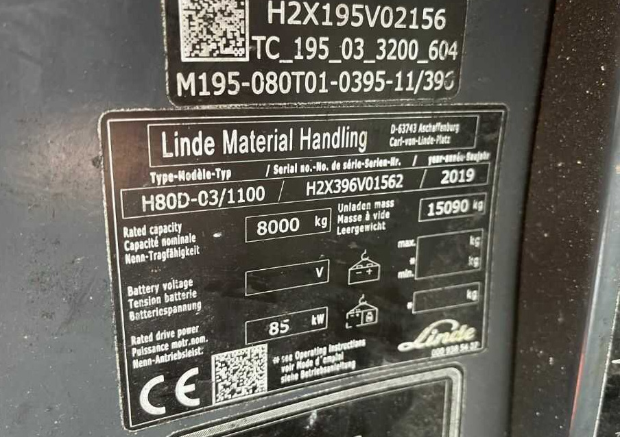 Linde H80D-03/1100 - Dieselový vysokozdvižný vozík: obrázek 4 Linde H80D-03/1100 - Dieselový vysokozdvižný vozík: obrázek 4