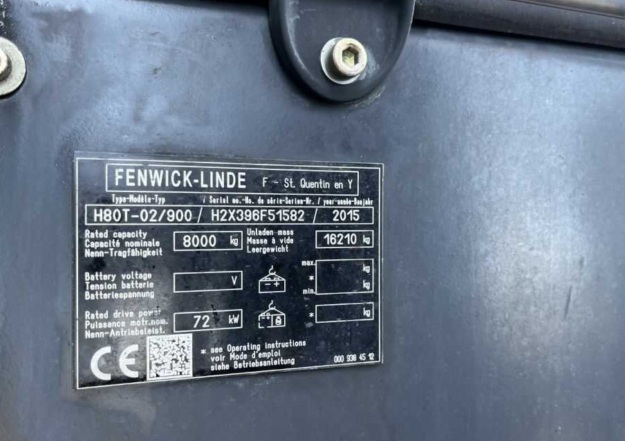 Linde H80T-02/900 - Plynový vysokozdvižný vozík: obrázek 4 Linde H80T-02/900 - Plynový vysokozdvižný vozík: obrázek 4