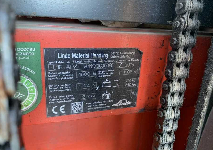 Linde L16AP leasing Linde L16AP: obrázek 7
