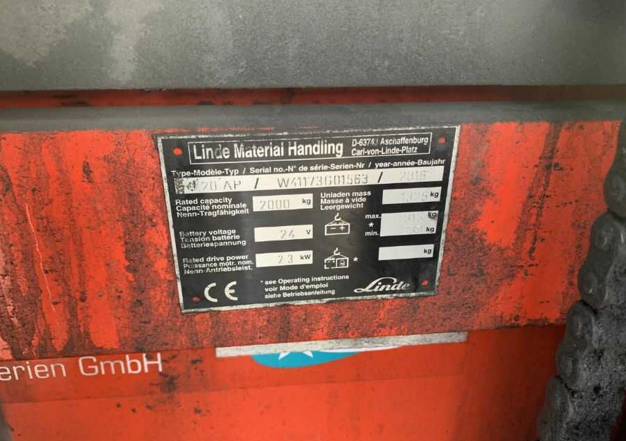 Linde L20AP - Stohovací vozík: obrázek 2 Linde L20AP - Stohovací vozík: obrázek 2