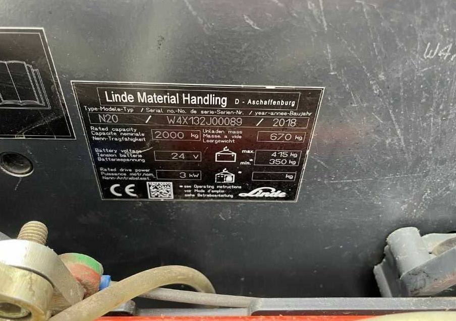 Linde N20 - Vychystávací vozík: obrázek 4 Linde N20 - Vychystávací vozík: obrázek 4