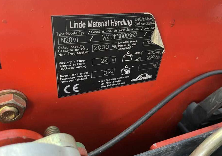Linde N20Vi - Vychystávací vozík: obrázek 4 Linde N20Vi - Vychystávací vozík: obrázek 4