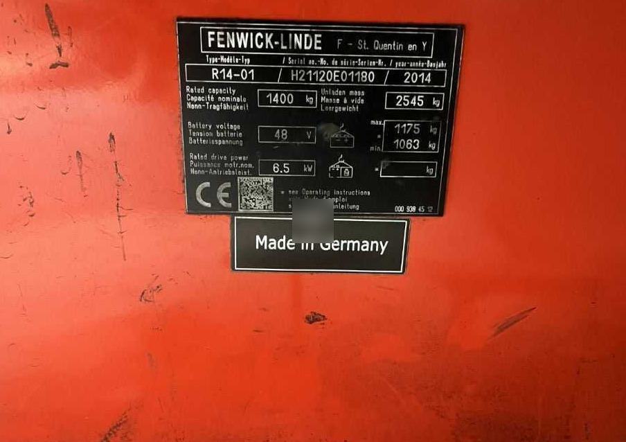 Linde R14-01 - Retrak: obrázek 4 Linde R14-01 - Retrak: obrázek 4