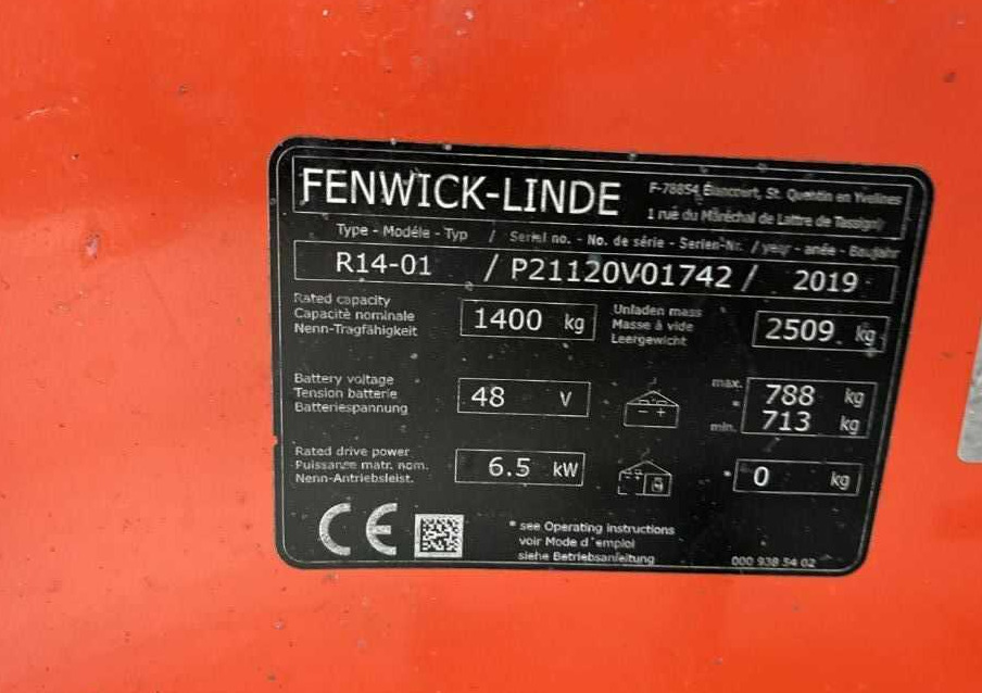 Linde R14-01 - Retrak: obrázek 4 Linde R14-01 - Retrak: obrázek 4